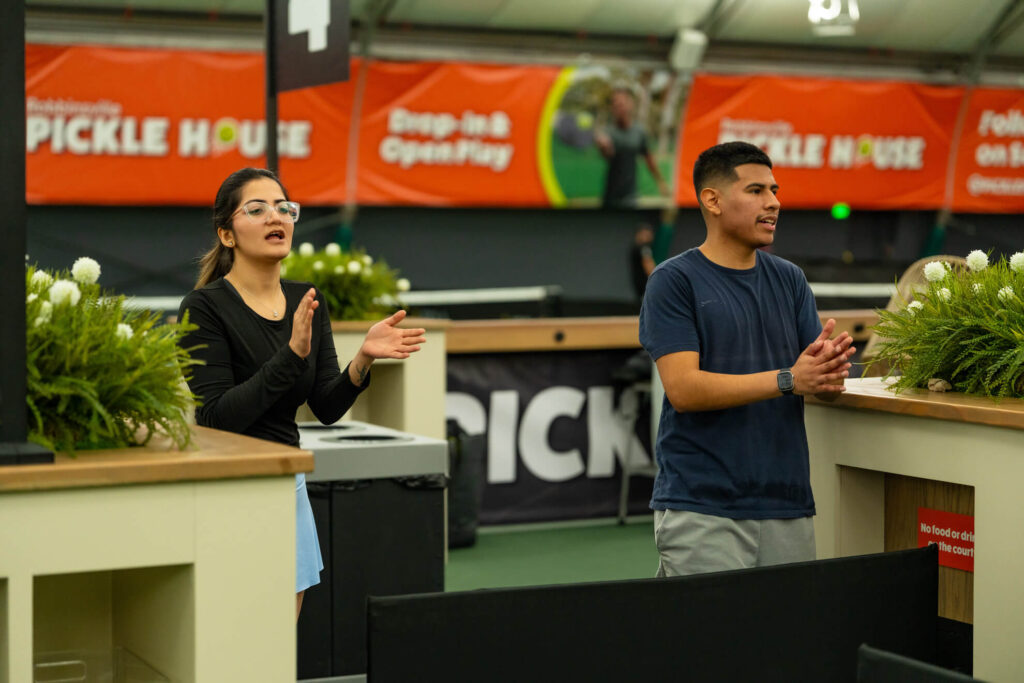 Robbinsville Pickle House pickleball tournament players