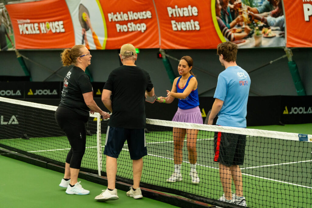 Robbinsville Pickle House pickleball tournament players