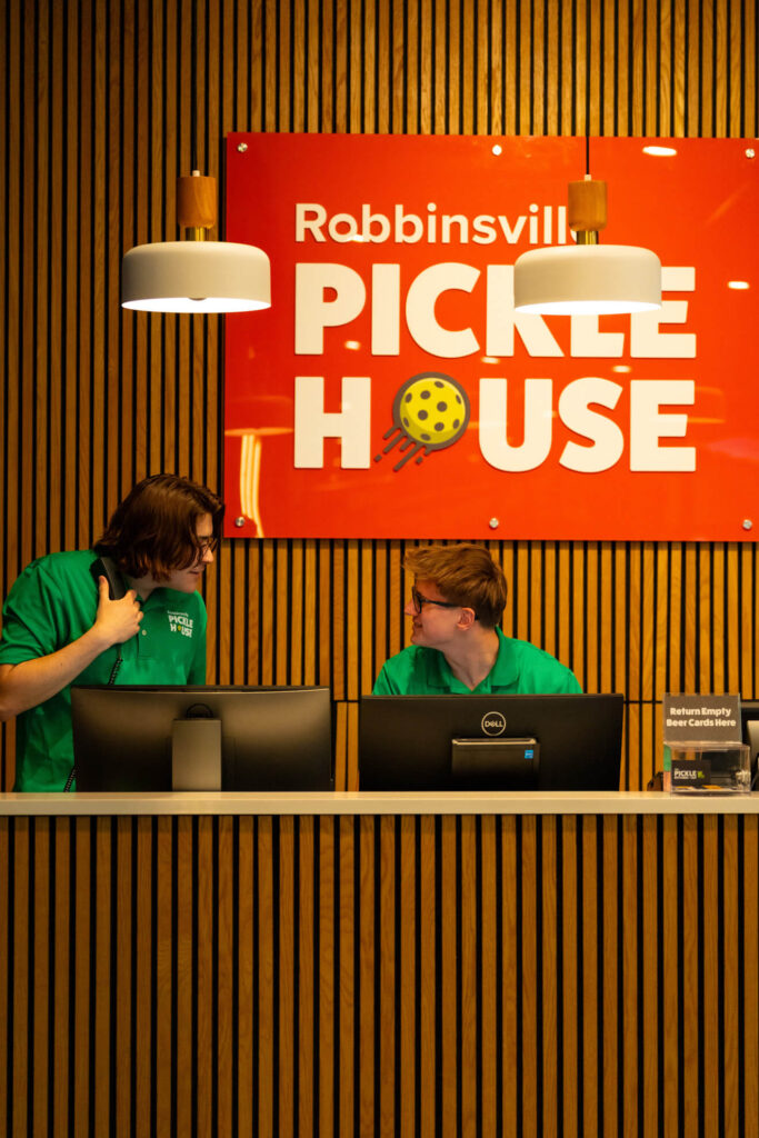Robbinsville Pickle House pickleball front desk