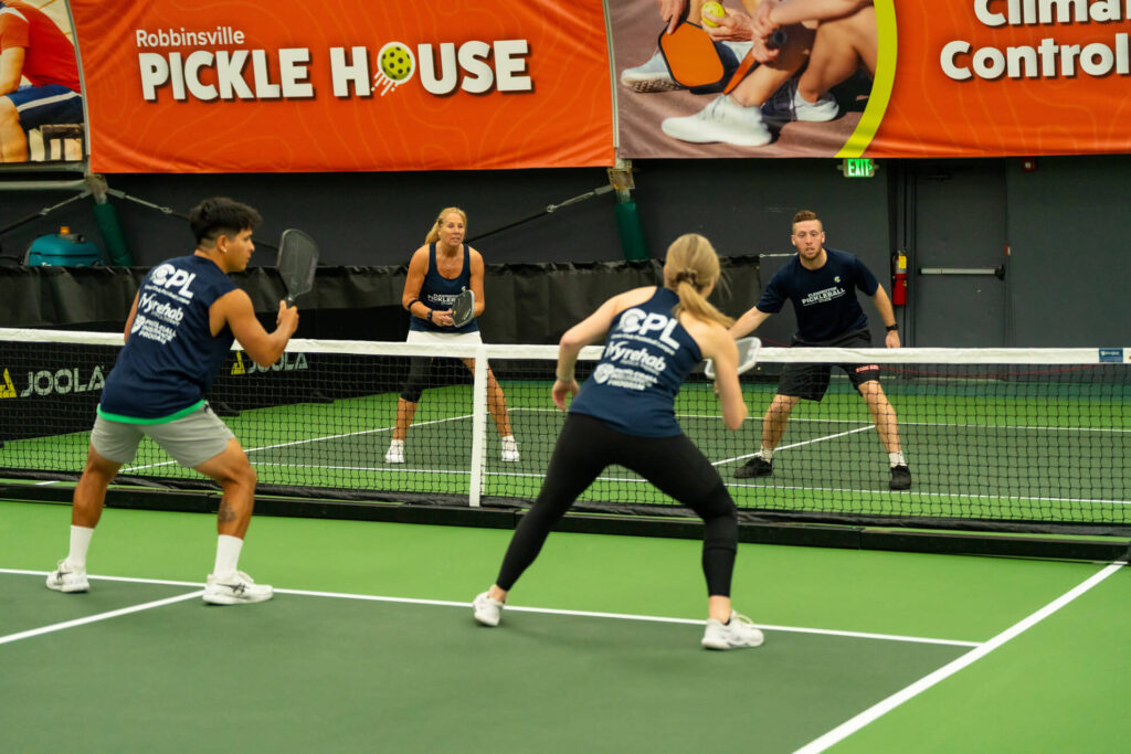 Robbinsville Pickle House pickleball tournament players