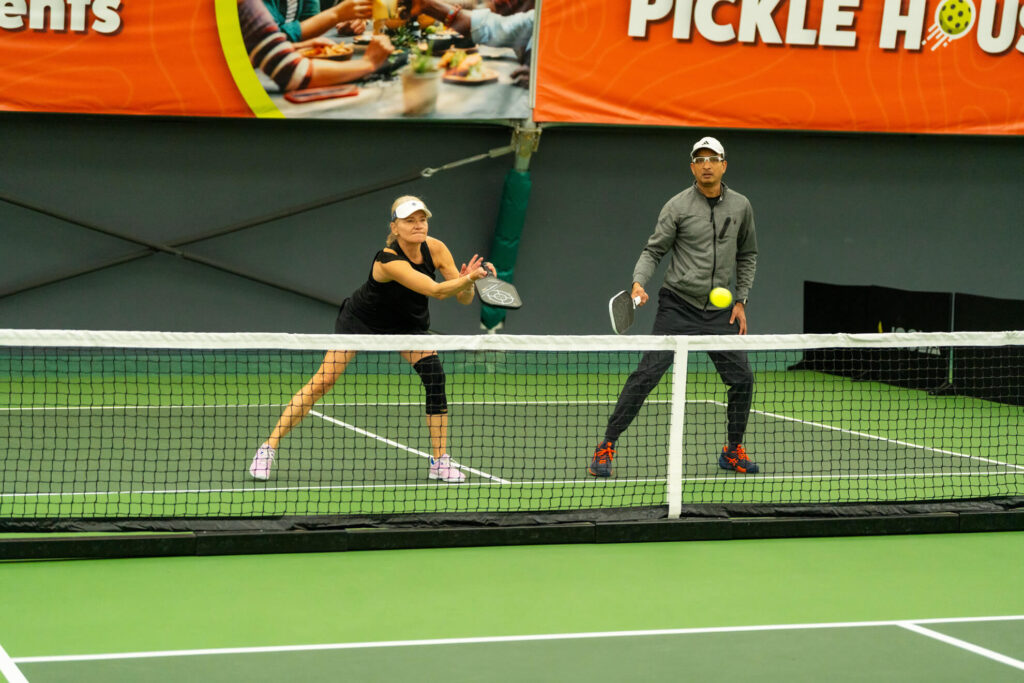 Robbinsville Pickle House pickleball tournament players