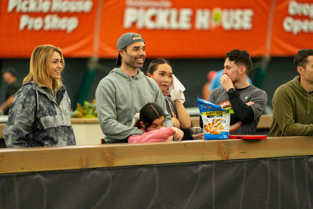 Robbinsville Pickle House pickleball tournament spectators