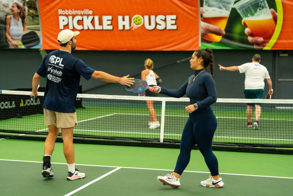 Robbinsville Pickle House pickleball tournament players