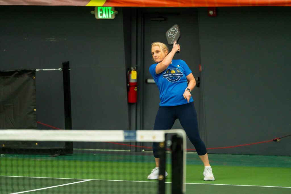 Pickle House tournament players on the pickleball court