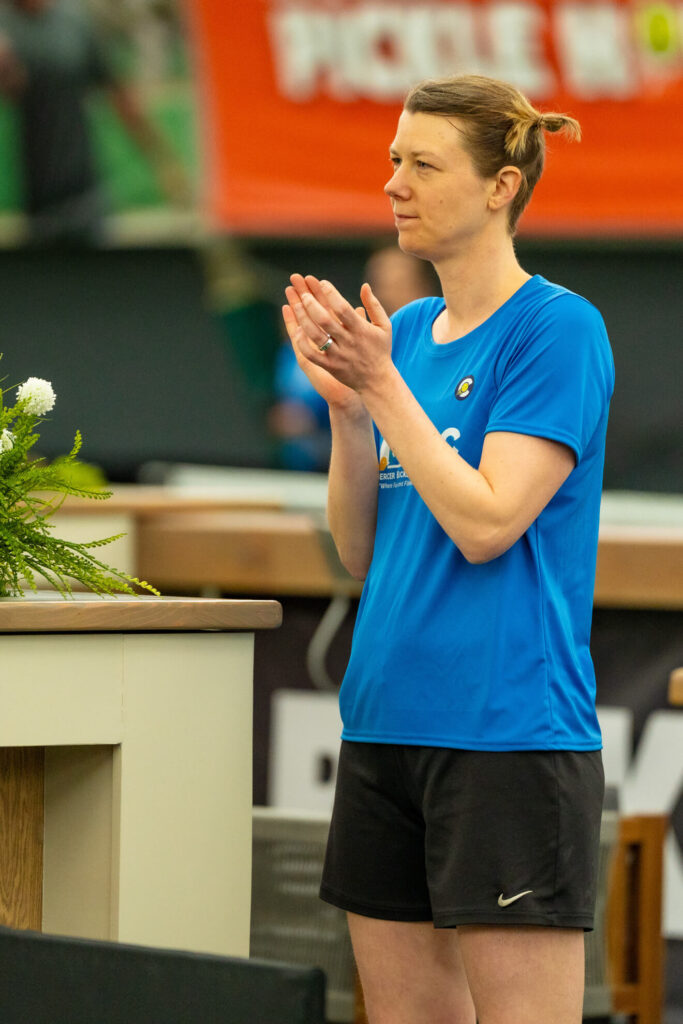 Pickle House tournament players on the pickleball court