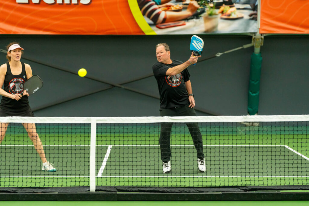 Pickle House tournament players on the pickleball court